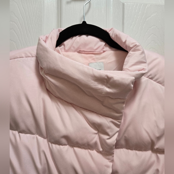 JJill Down-filled quilted pale pink puffer jacket Size Large - Picture 8 of 16